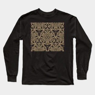 hexagonal floral pattern Long Sleeve T-Shirt